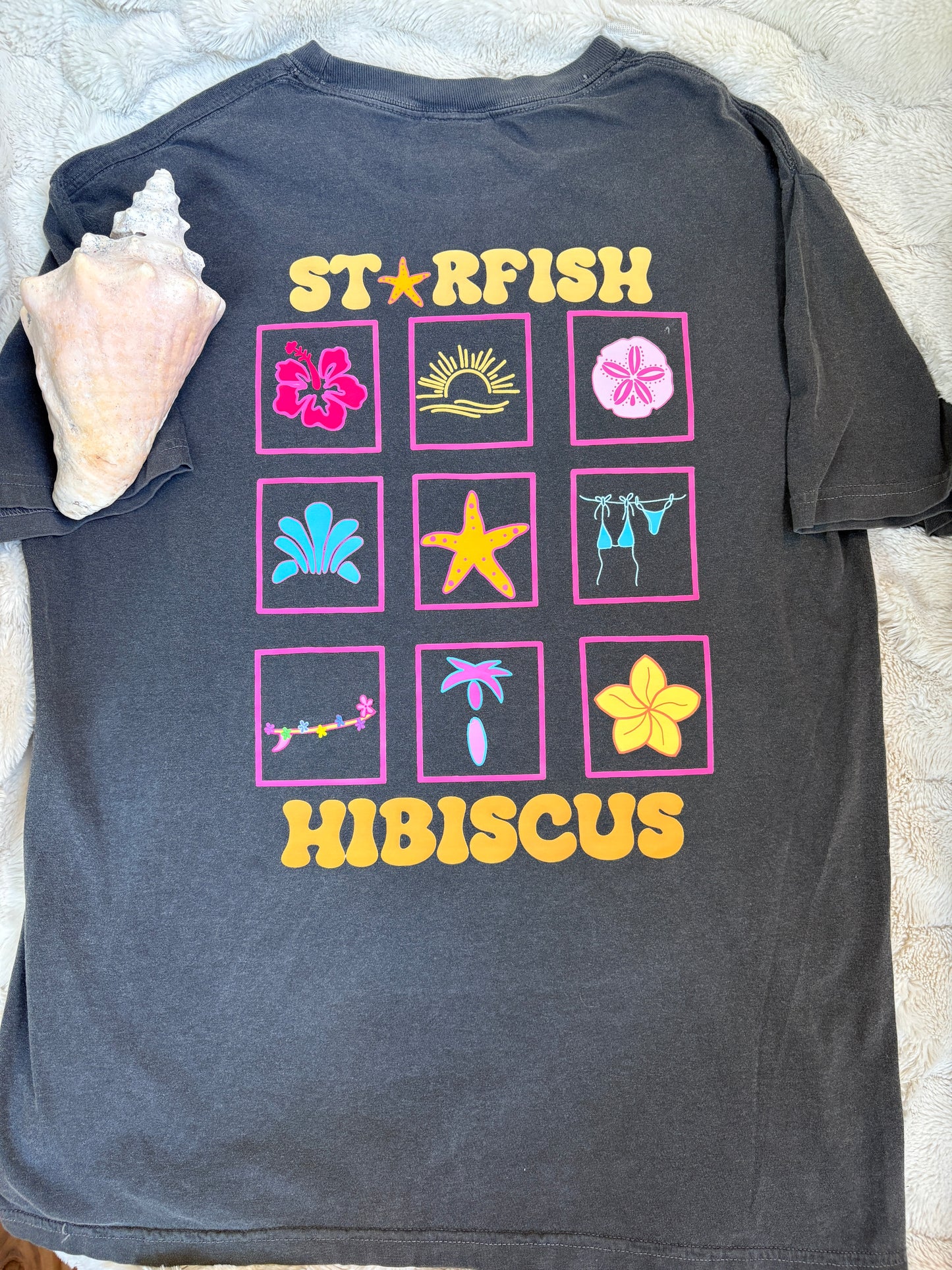Starfish Hibiscus Classic T - Sunset Paradise