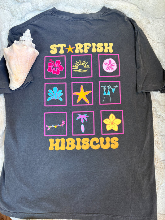 Starfish Hibiscus Classic T - Sunset Paradise